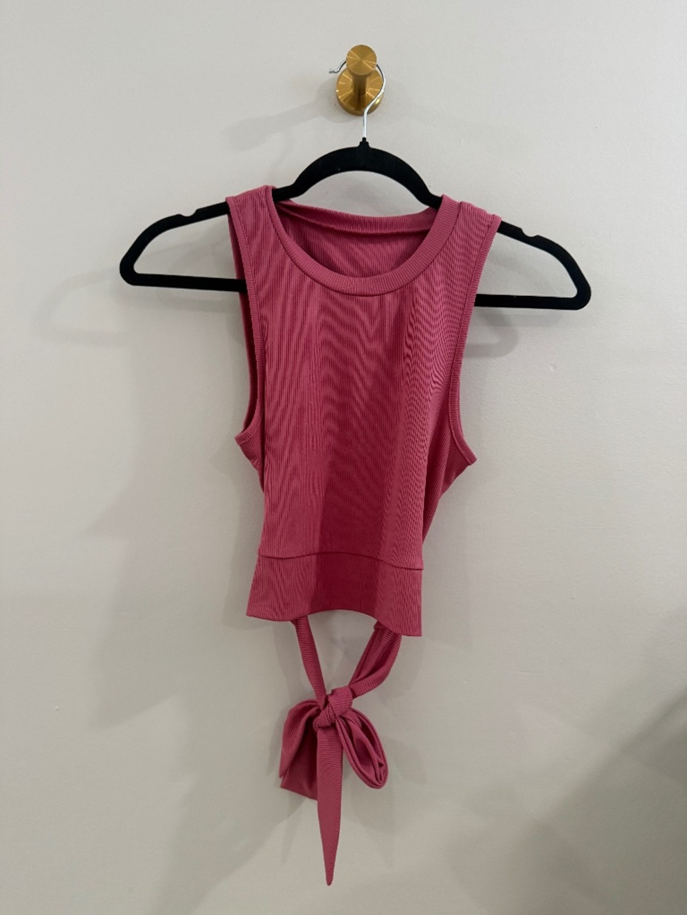 Pink, blush, top - ties in the back